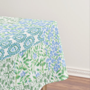 Nappe Le bigorneau bleu fleurit le motif vintage de