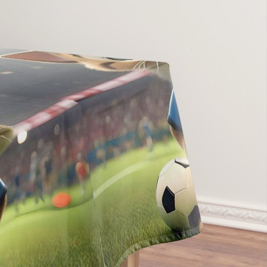 Nappe "Le buteur parfait : Le chat de foot 3D" (In Situ)