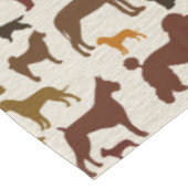 Nappe Le chien multiplie le motif de silhouettes (Angle)
