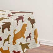 Nappe Le chien multiplie le motif de silhouettes (In Situ)