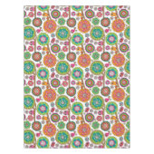 Nappe le griffonnage fleurit le motif d'arrière - plan (Devant)