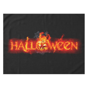 Nappe Le lettrage massif enflammé d'Halloween de Slipper