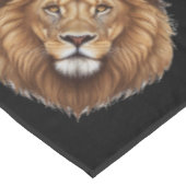 Nappe Le Majestic King Lion Head Mane sur Black Party (Angle)