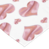 Nappe Le motif de Valentine avec des coeurs. (Angle)