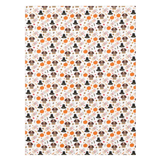 Nappe Le motif mignon de thanksgiving avalent donnent (Devant)