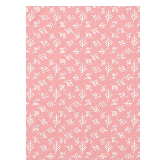 Nappe Le pastel blanc rose moderne pointille des (Devant)