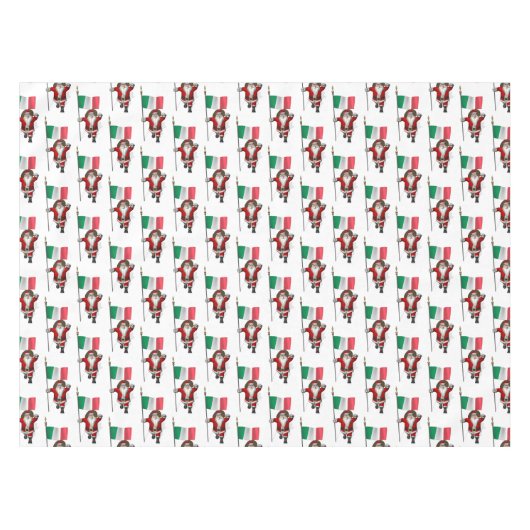 Nappe Le Père Noël Avec L'Ensigne D'Italie (Devant (Horizontal))