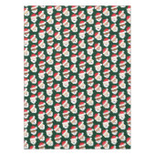Nappe Le Père Noël Diverse Peau Verte Rouge Tone Noël (Devant)
