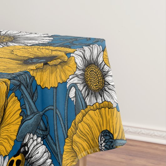 Nappe Le pré en jaune et bleu (In Situ)