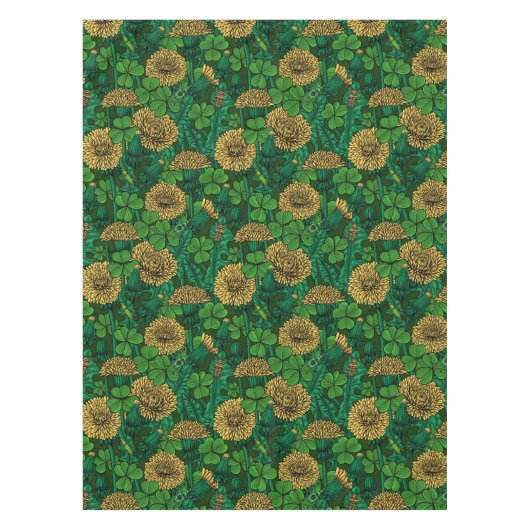 Nappe Le pré en vert et jaune (Devant)