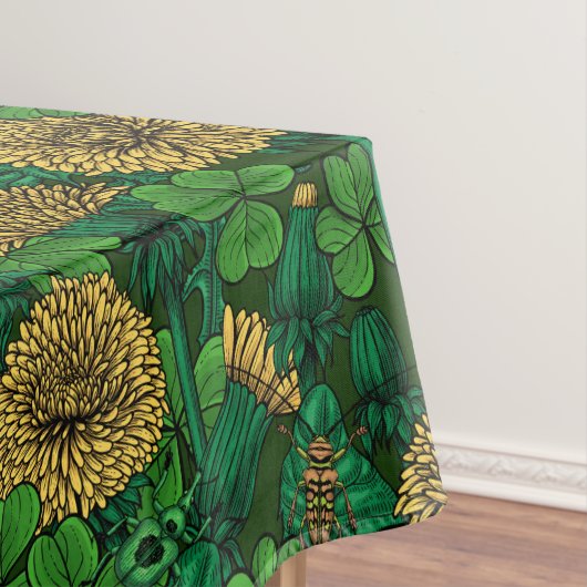 Nappe Le pré en vert et jaune (In Situ)