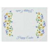 Nappe Le ressort fleurit Joyeuses Pâques (Devant (Horizontal))