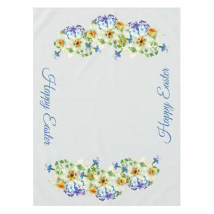 Nappe Le ressort fleurit Joyeuses Pâques