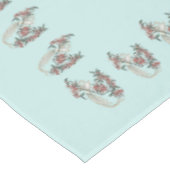Nappe Le romantisme de la soie avec Monogramme 52" x 70" (Angle)