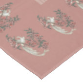 Nappe Le romantisme de la soie avec Monogramme 60" x 104 (Angle)