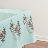 Nappe Le romantisme de la soie avec monogramme 60" x 104 (In Situ)