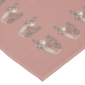 Nappe Le romantisme de la soie avec Monogramme Peach 52" (Angle)