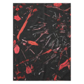 Nappe Le rouge éclabousse, l'art abstrait, peinture sur (Devant)