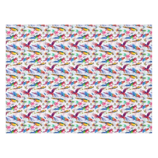 Nappe Le style d'aquarelle Parrots 2 (Devant (Horizontal))