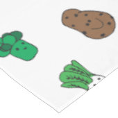 Nappe Légumes de dessin de cartons mignons Motif de légu (Angle)