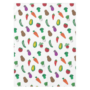 Nappe Légumes de dessin de cartons mignons Motif de légu