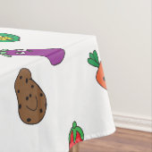 Nappe Légumes de dessin de cartons mignons Motif de légu (In Situ)