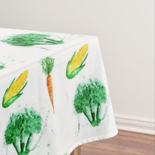 Nappe Légumes organiques d'aquarelle