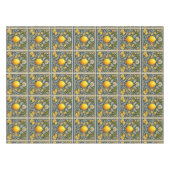Nappe Lemon Amalfi Blue Mediterranean Art Nouveau (Devant (Horizontal))
