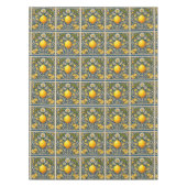 Nappe Lemon Amalfi Blue Mediterranean Art Nouveau (Devant)