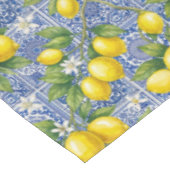 Nappe Lemon Blue French Country Watercolor Tile (Angle)