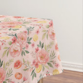 Nappe Lemon  Floral pink Peony rustic Pattern  (In Situ)
