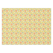 Nappe Lemon yellow orange  Pattern white  (Devant (Horizontal))