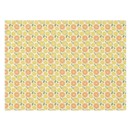 Nappe Lemon yellow orange  Pattern white  (Devant (Horizontal))