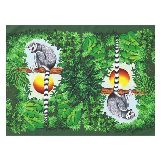 Nappe Lémur de Madagascar (Devant (Horizontal))