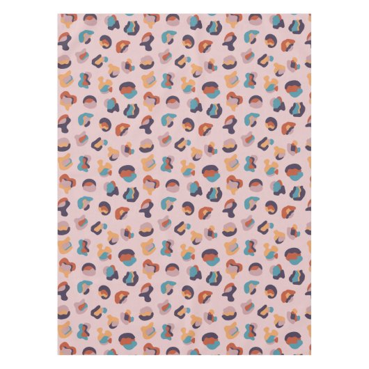 Nappe Leopard animal rose moderne (Devant)