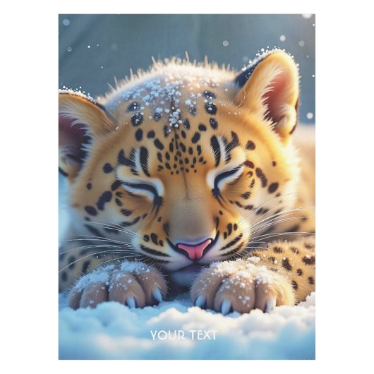 Nappe Léopard bébé hiver mignon fantastique (Devant)