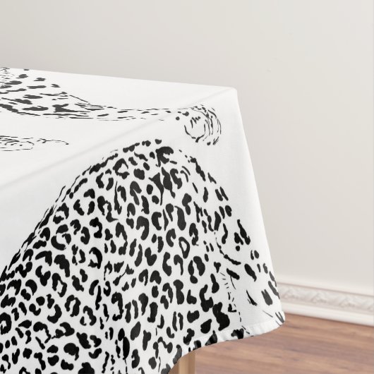 Nappe Léopard blanc noir (In Situ)
