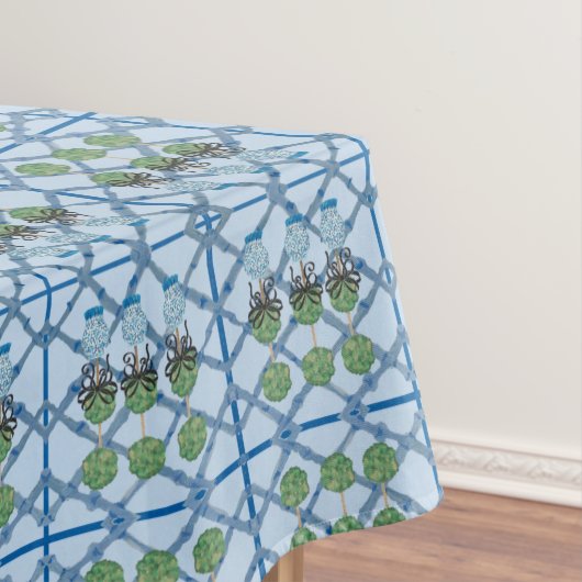 Nappe Leopard Chinoiserie Blue Ginger Jar Topiary (In Situ)