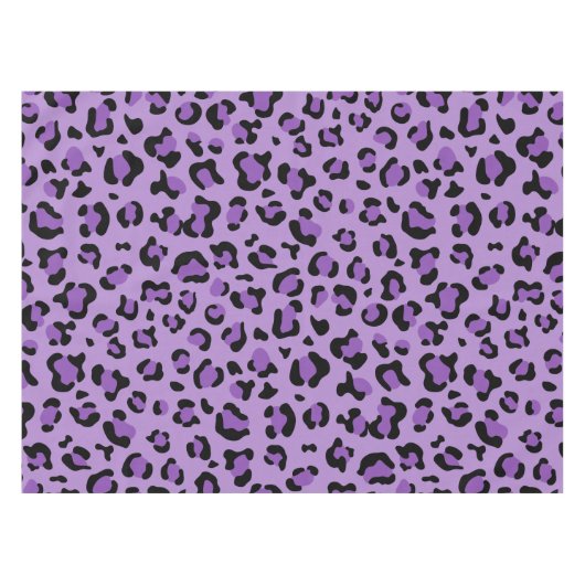 Nappe Leopard Print, Léopard Spots, Purple Leopard (Devant (Horizontal))