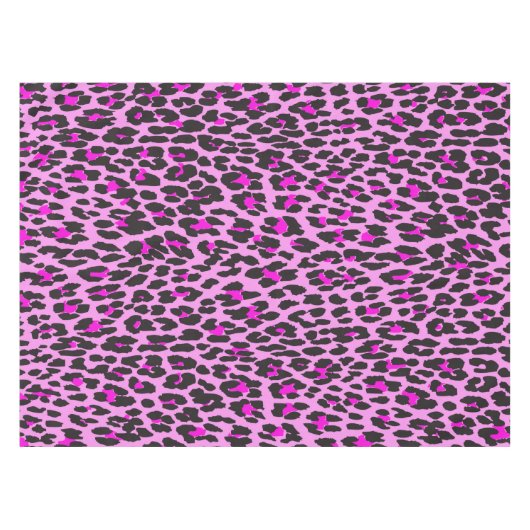 Nappe Léopard Print, Léopard Spots, Rose Léopard (Devant (Horizontal))