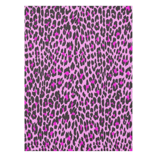 Nappe Léopard Print, Léopard Spots, Rose Léopard (Devant)