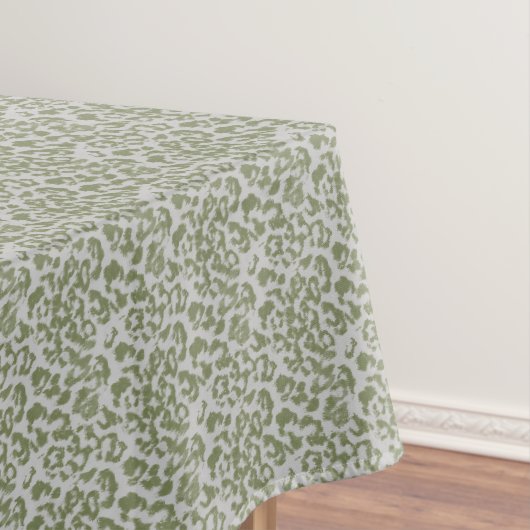 Nappe Léopard tacheté gris olive (In Situ)
