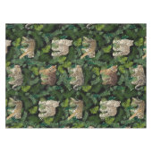 Nappe Léopards modernes Tigres Jungle Plante Black Desig (Devant (Horizontal))
