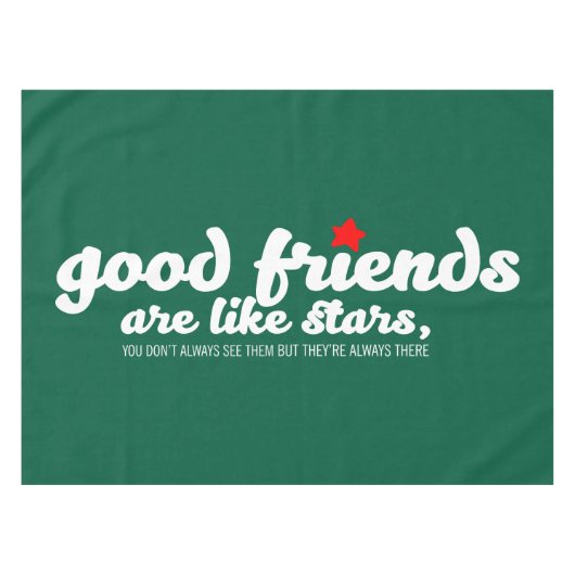 Nappe Les bons amis sont comme les étoiles (Devant (Horizontal))