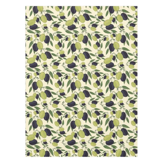 Nappe Les branches d'olivier sur outre du blanc part du (Devant)