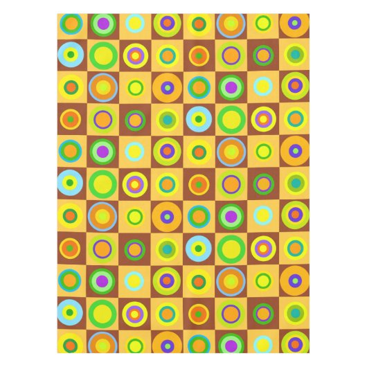 Nappe Les cercles Pois modernes et rétro heureux Art des (Devant)