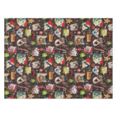 Nappe Les chats de Noël dans la galaxie de l'espace (Devant (Horizontal))