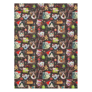 Nappe Les chats de Noël dans la galaxie de l'espace