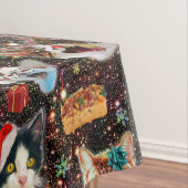Nappe Les chats de Noël dans la galaxie de l'espace (In Situ)