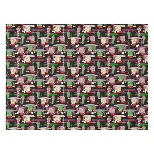 Nappe Les escargots atomiques de Noël Père Noël - Modern (Devant (Horizontal))